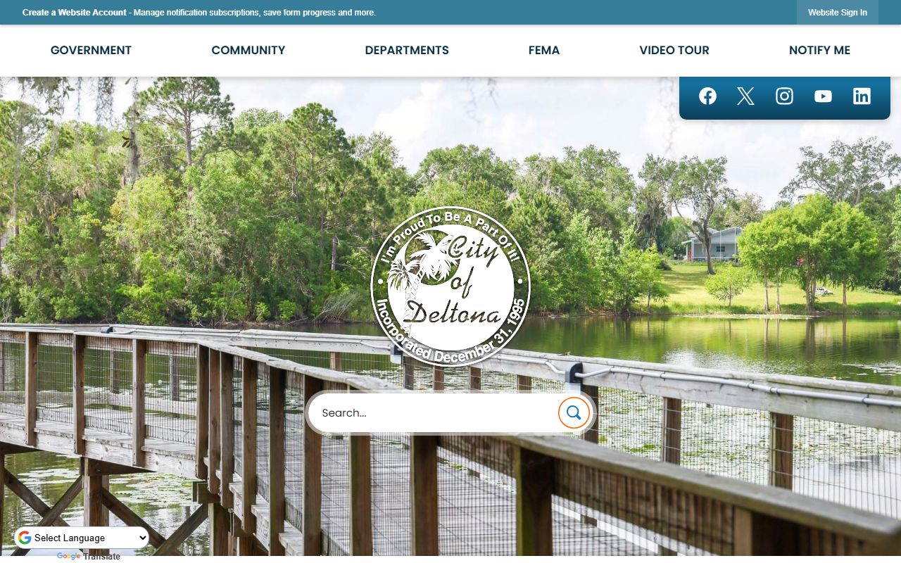 Deltona city website and community resources