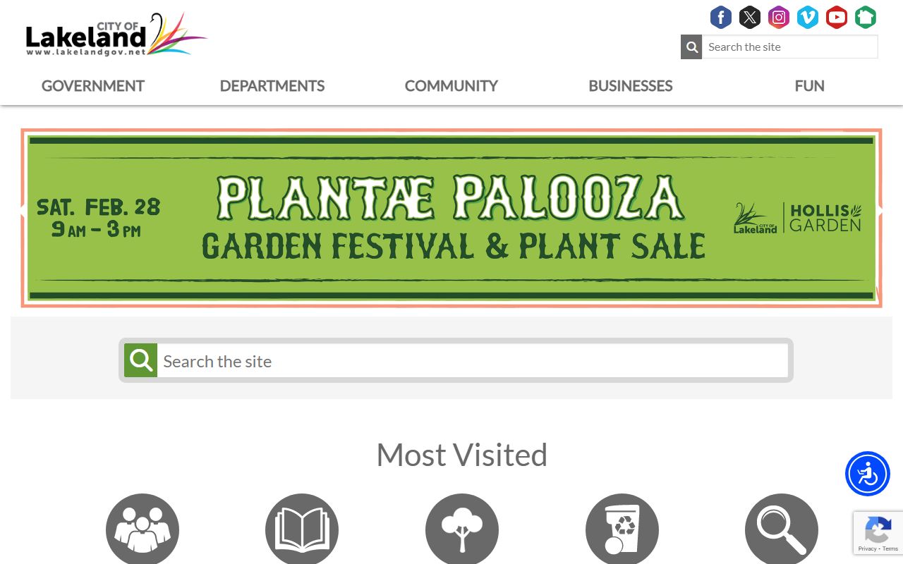 Lakeland city website and community resources